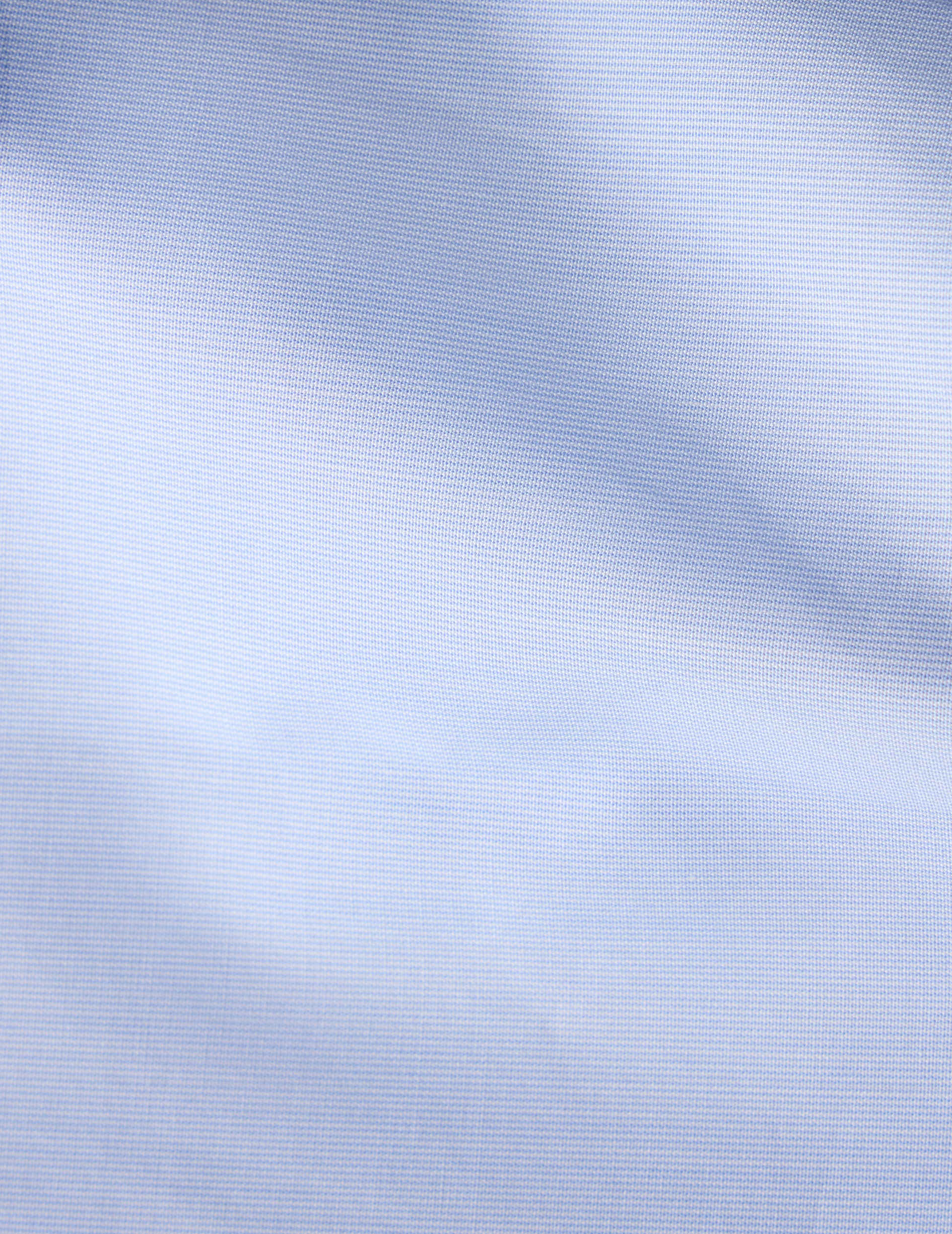 Chemise Classique rayée bleue - Popeline - Col Figaret