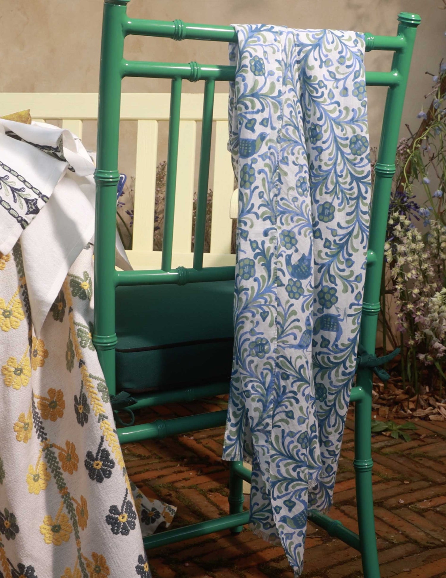 Écharpe en coton imprimé