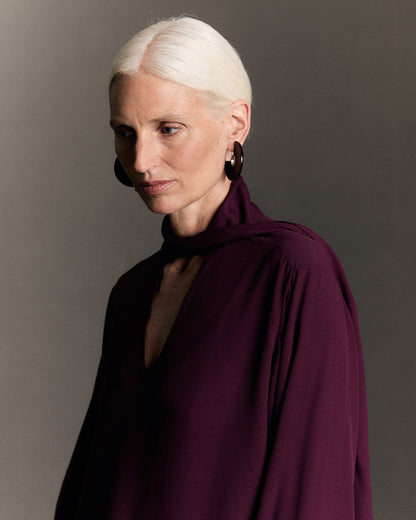 Madison burgundy blouse