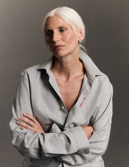 Chemise mixte "Je t'aime" grise