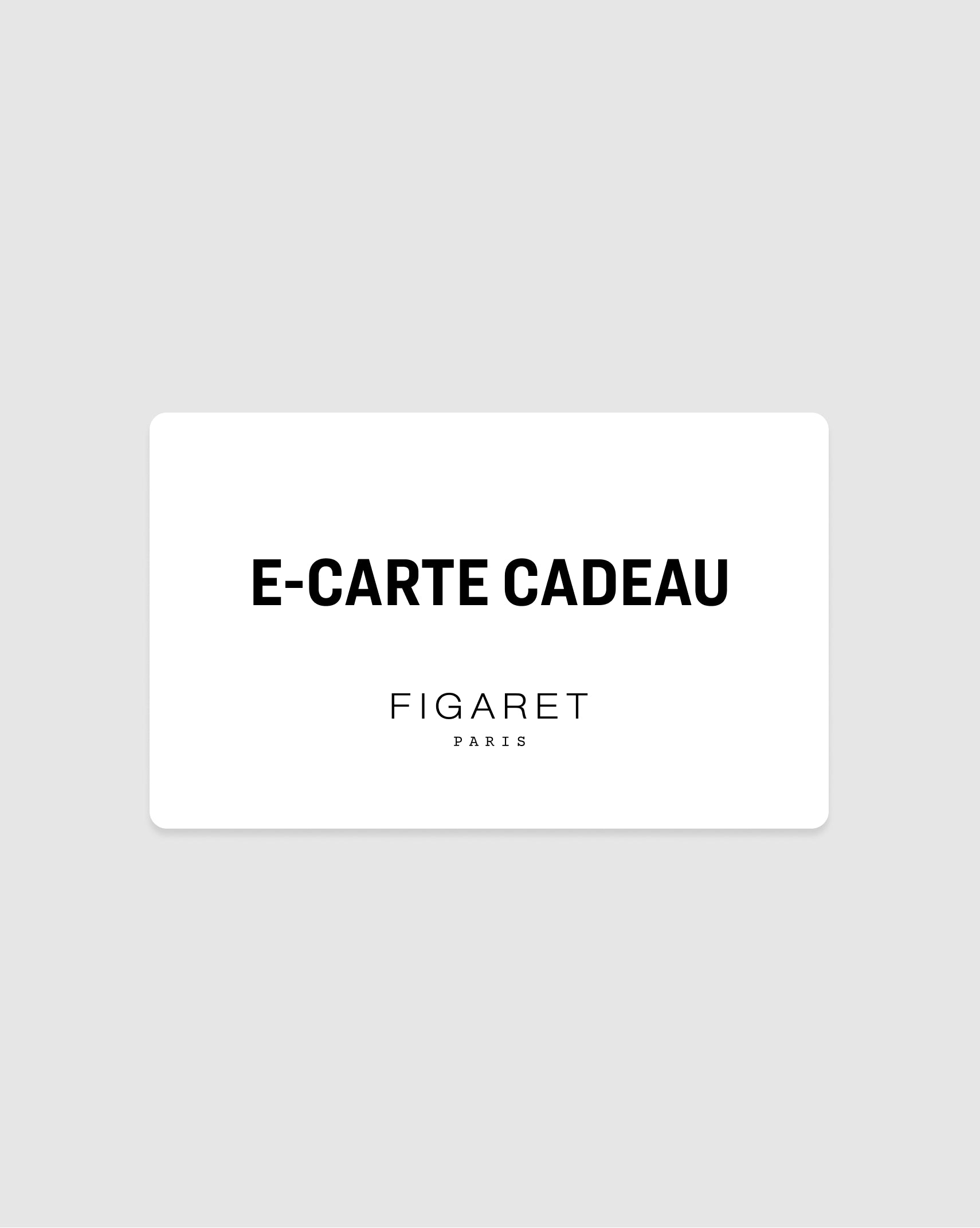 E-carte cadeau