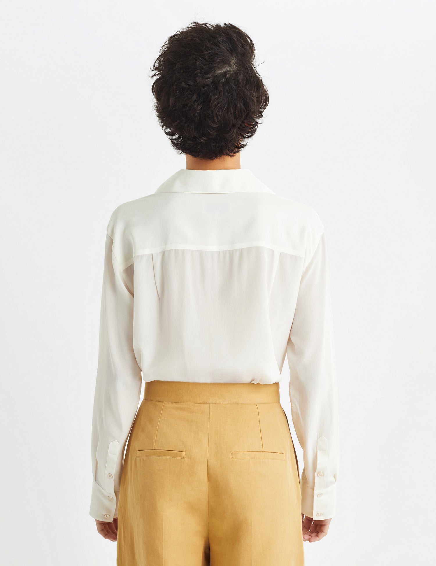 Blouse saharienne Debbie écrue - Crêpe#3