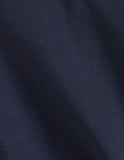 Navy wool pinpoint Fabrice suit trousers