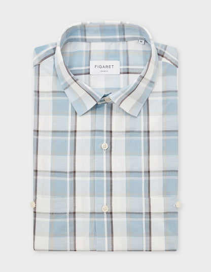 Leonard shirt with blue checks