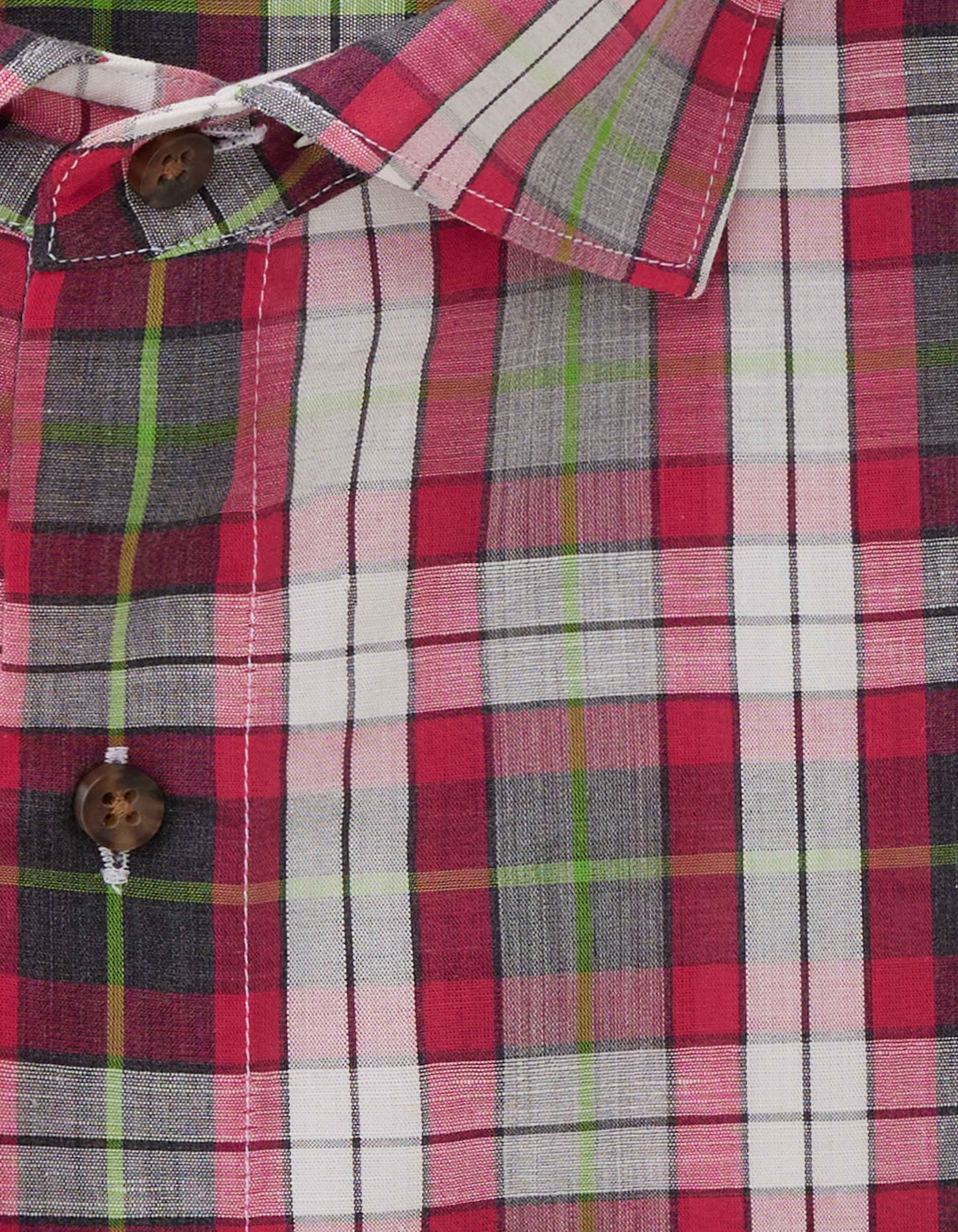 Aristote shirt with pink checks - Poplin - Italian Collar