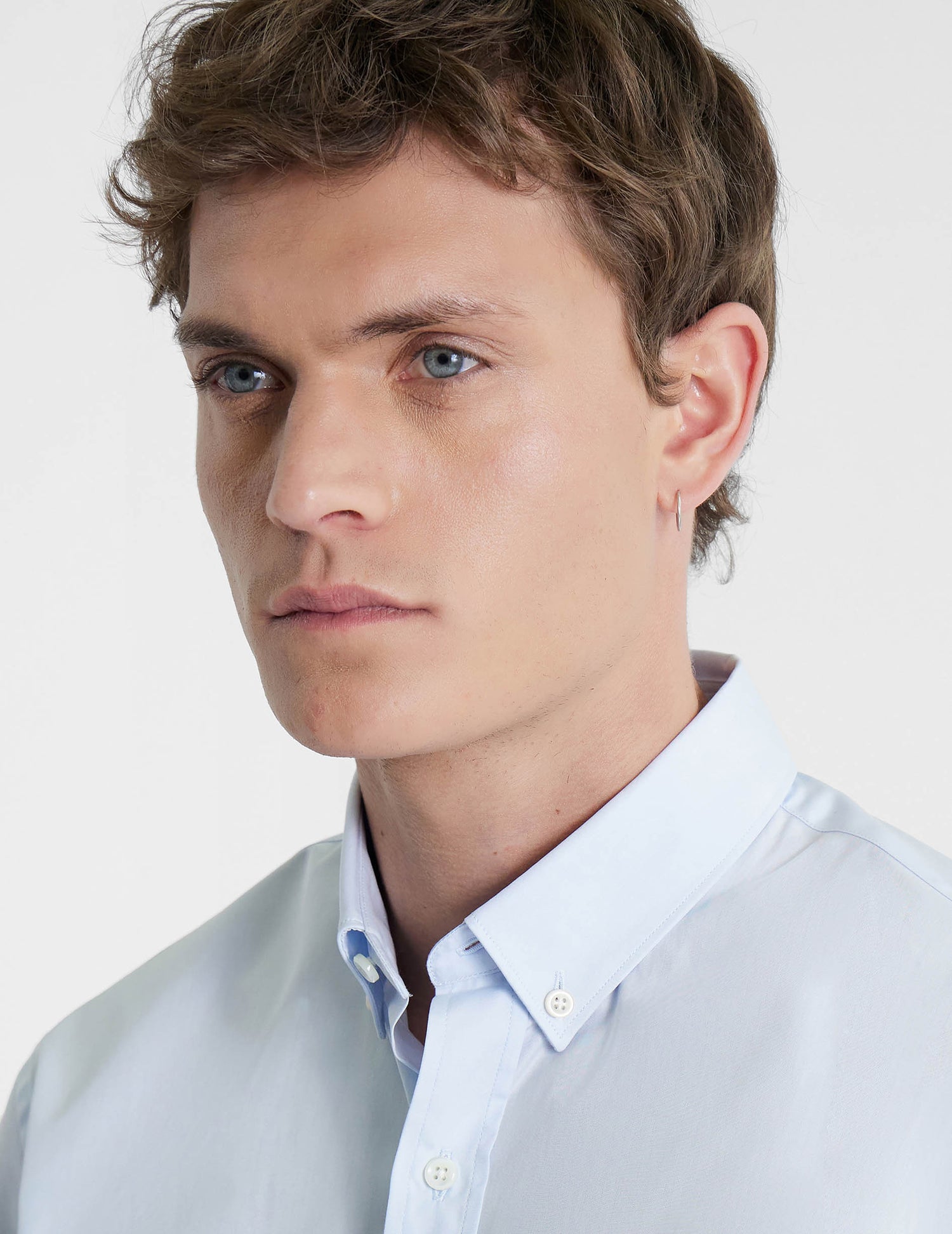 Classic blue shirt - Poplin - American Collar#5