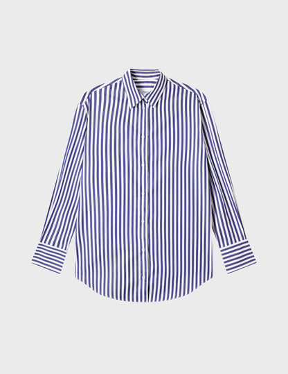 Blue striped Mathilde oversized shirt