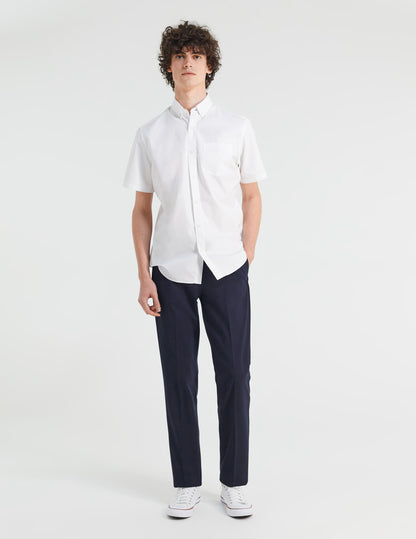 White Classic Short Sleeve Shirt