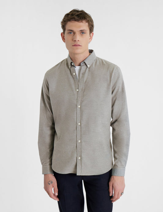 Gray Gaspard shirt - Flannel - American Collar