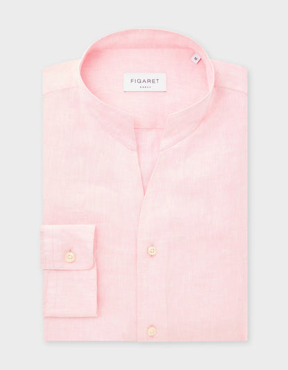 Carl light pink linen shirt