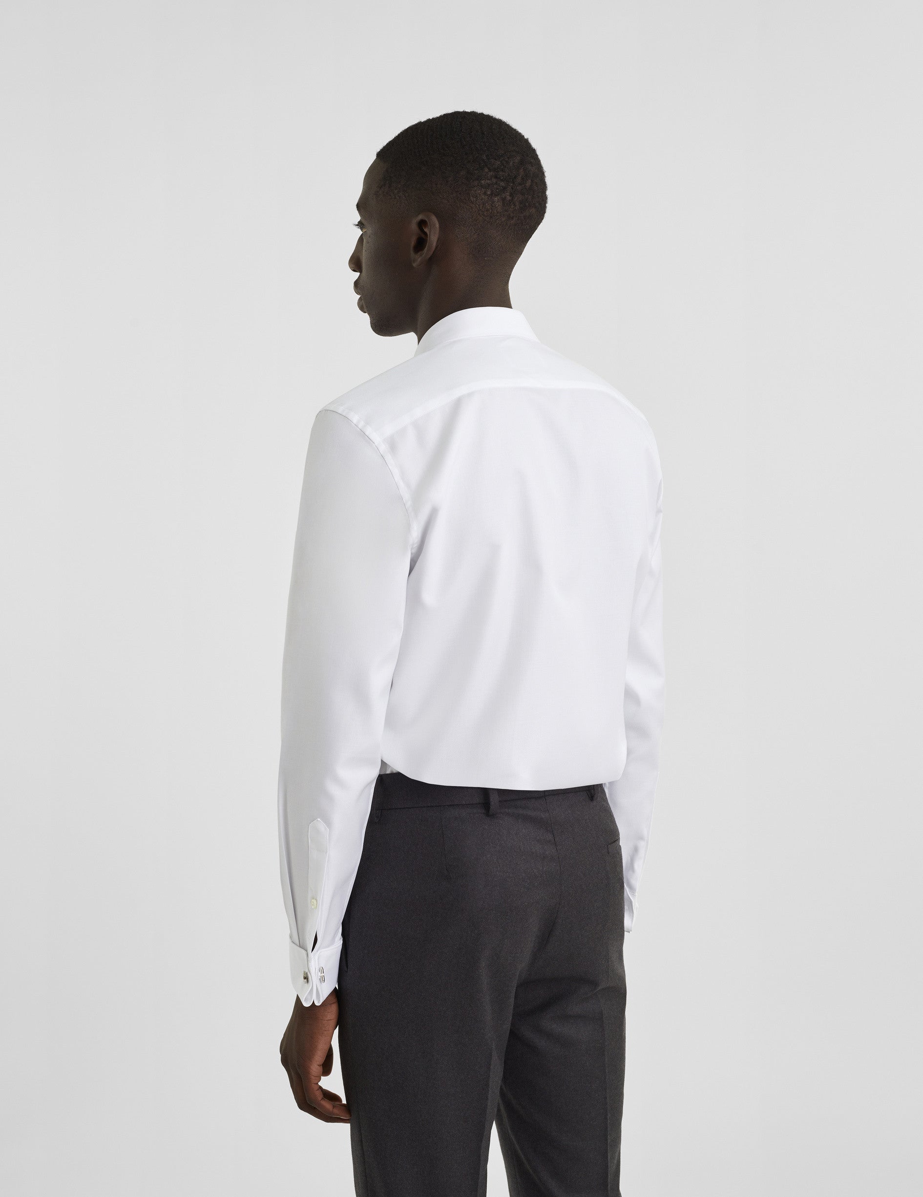 Semi-fitted white shirt - fashioned - Figaret Collar - French Cuffs