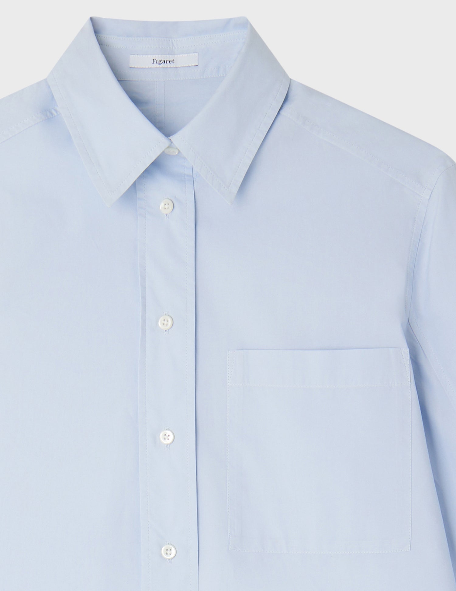 Blue Emma shirt - Poplin#7