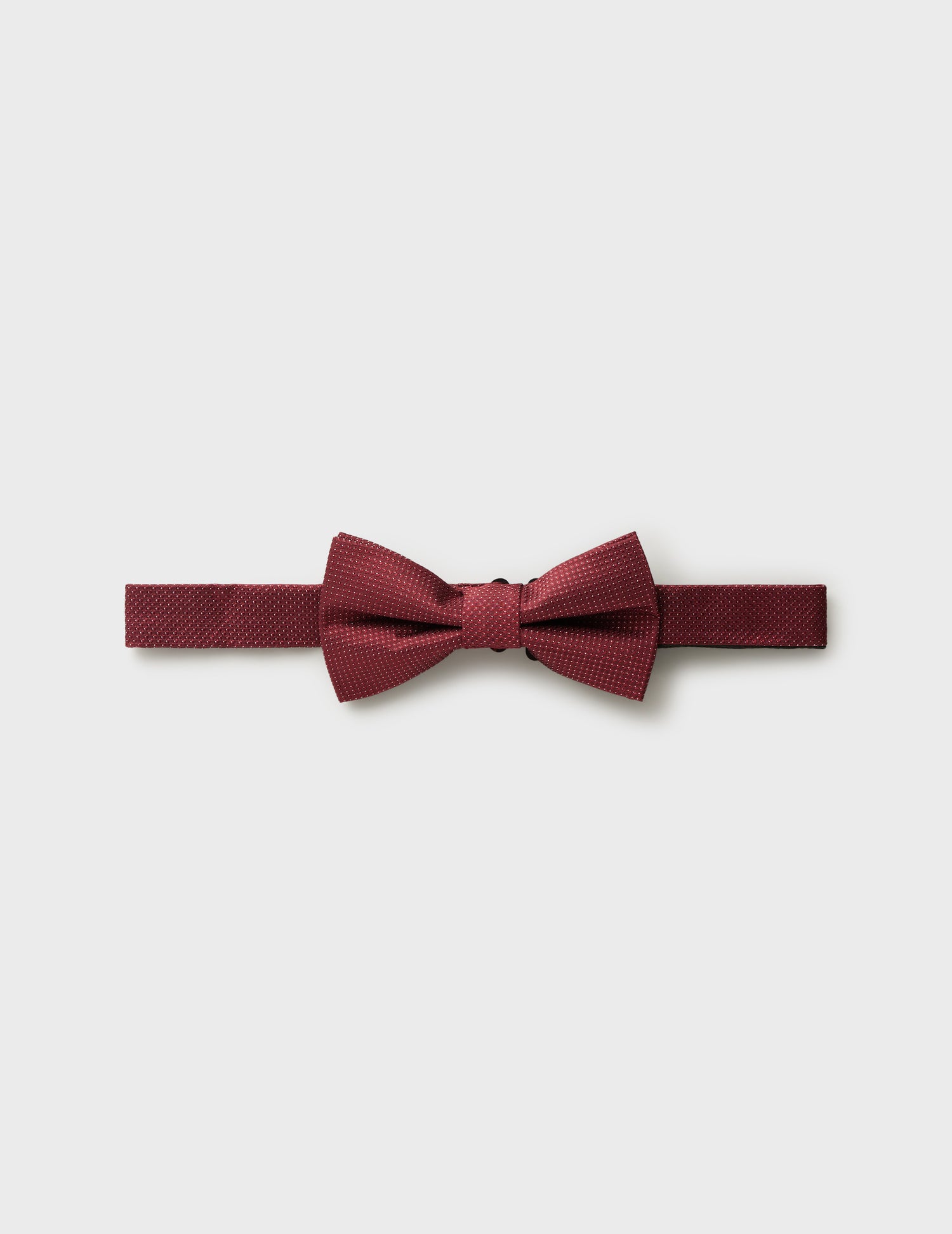 Nœud-papillon en soie bordeaux à motifs
