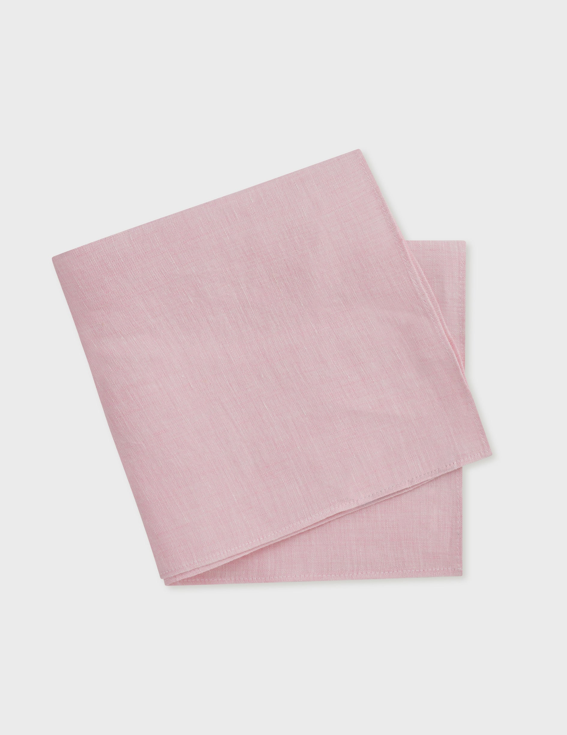 pink linen pocket square