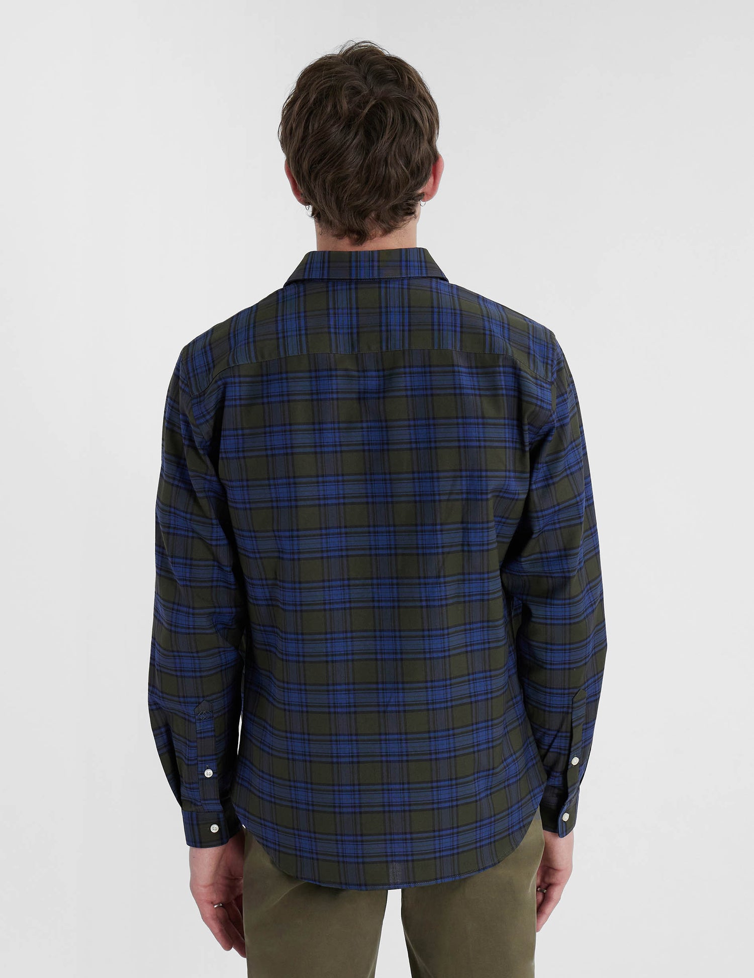Auguste checkered khaki shirt - Oxford - French Collar#3