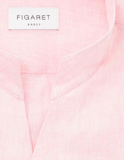 Carl light pink linen shirt