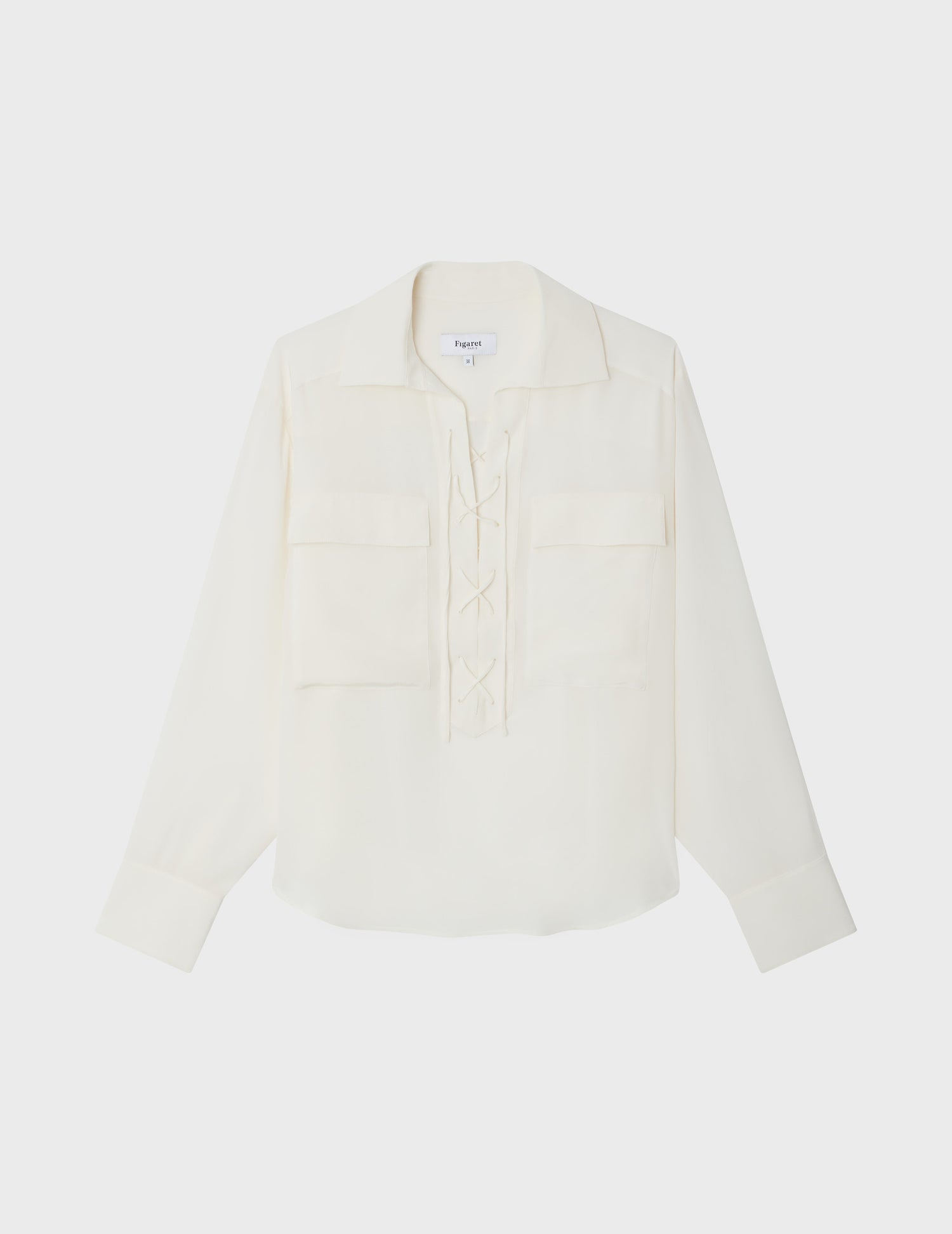 Blouse saharienne Debbie écrue - Crêpe