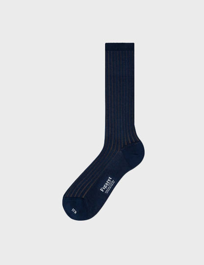 Blue double lisle thread socks