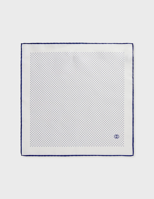 Patterned silk pocket square