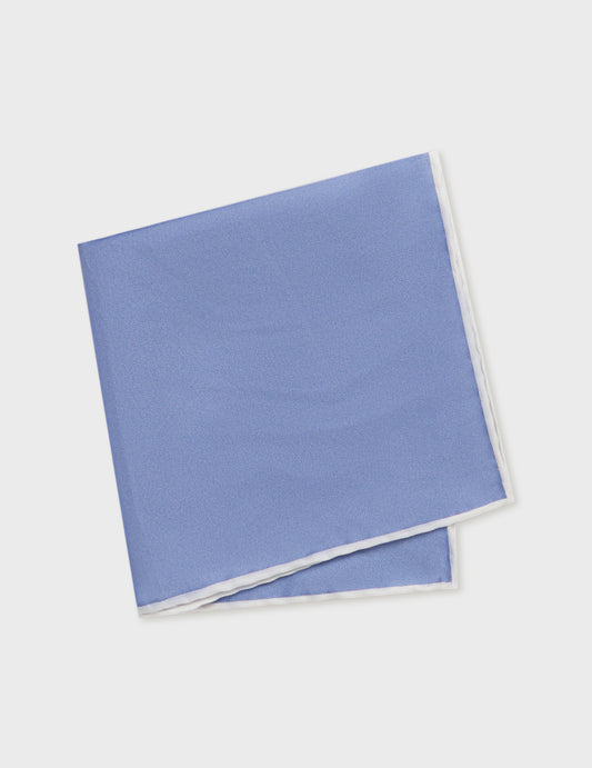 Blue silk pouch