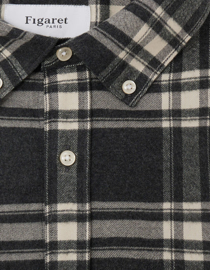 Gabriel shirt with gray checks