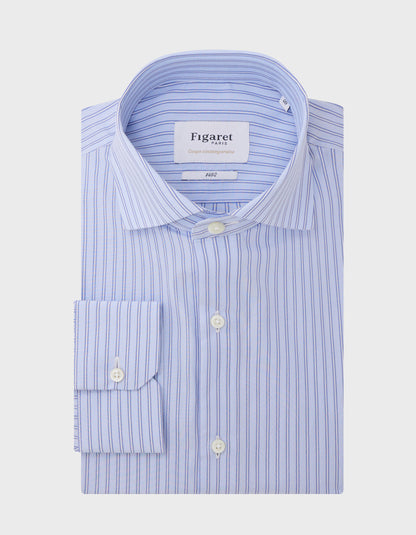 Blue Striped Prestige Contemporary Shirt